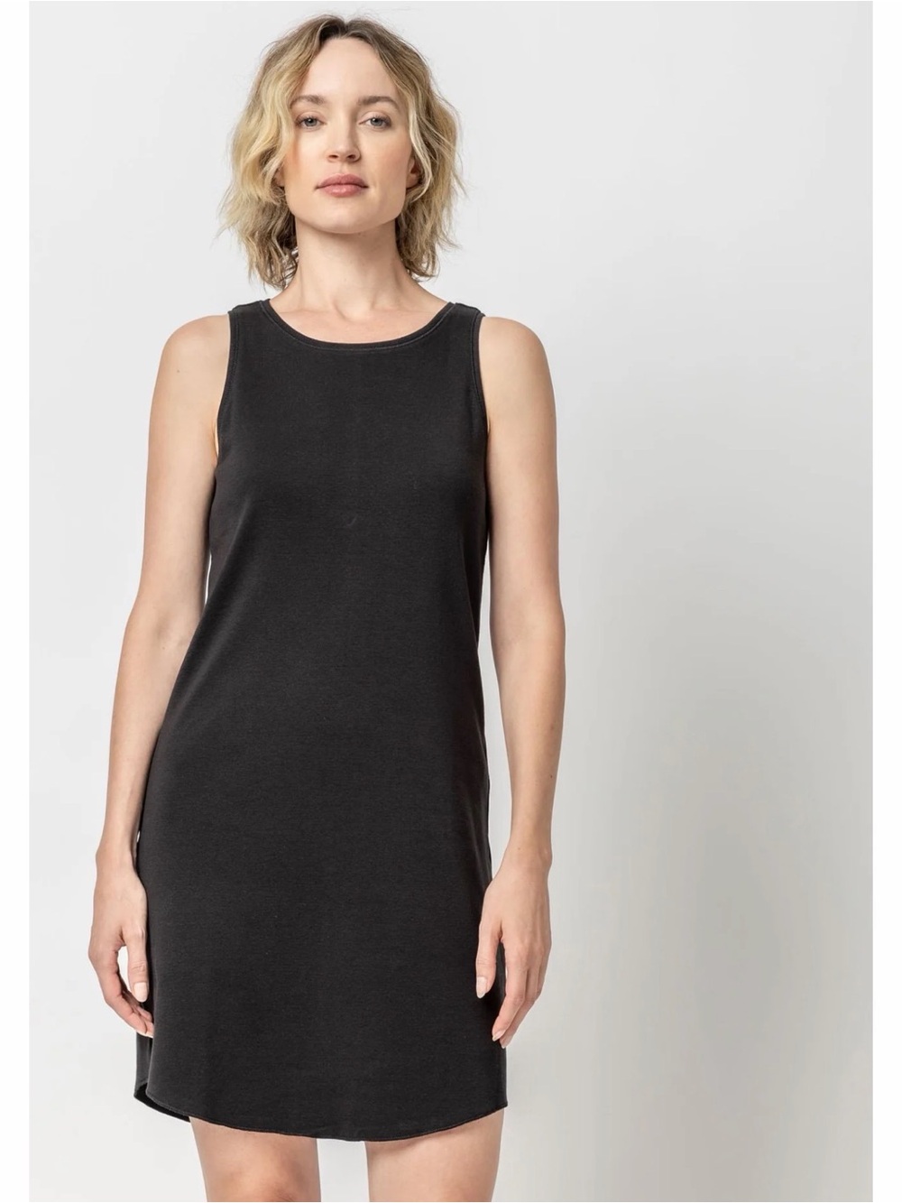 Lilla P Black Sleeveless Shift Dress